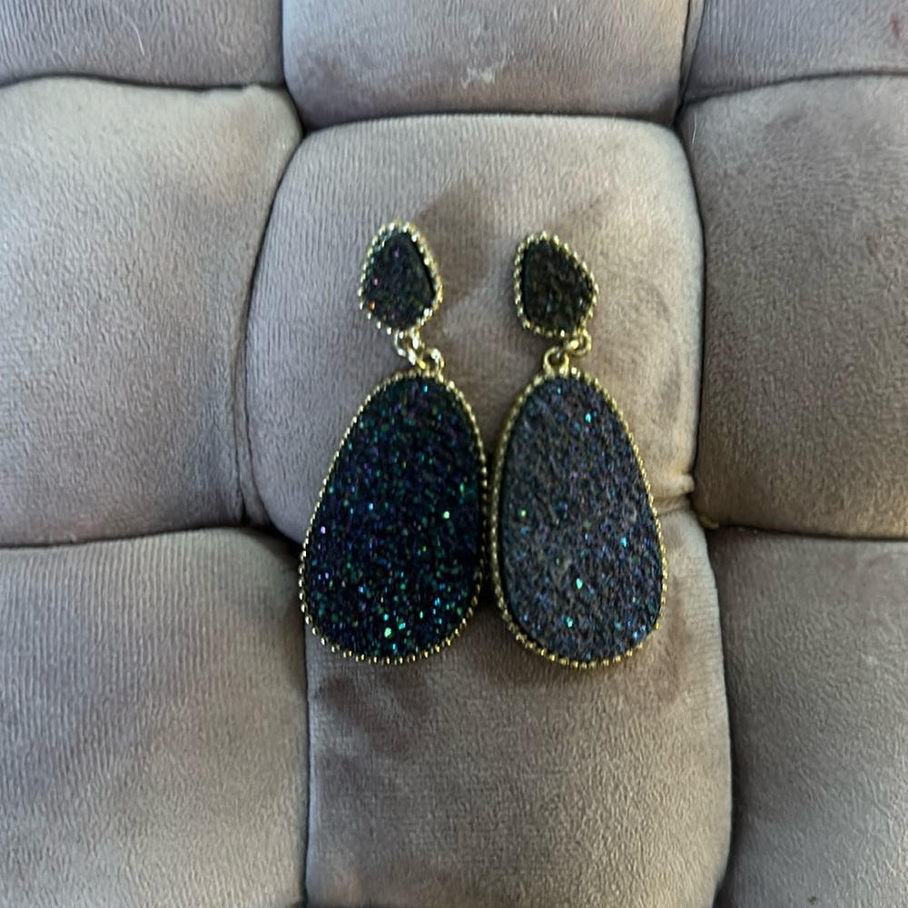 Purple quartz, teardrop earrings from Target Bauble Bar